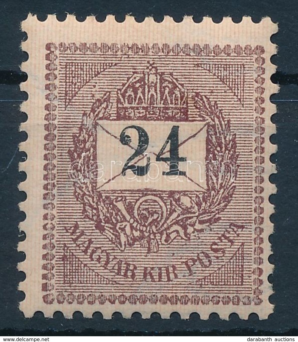 ** 1898 24kr Számos Festékfolt, Lemezhiba - Autres & Non Classés