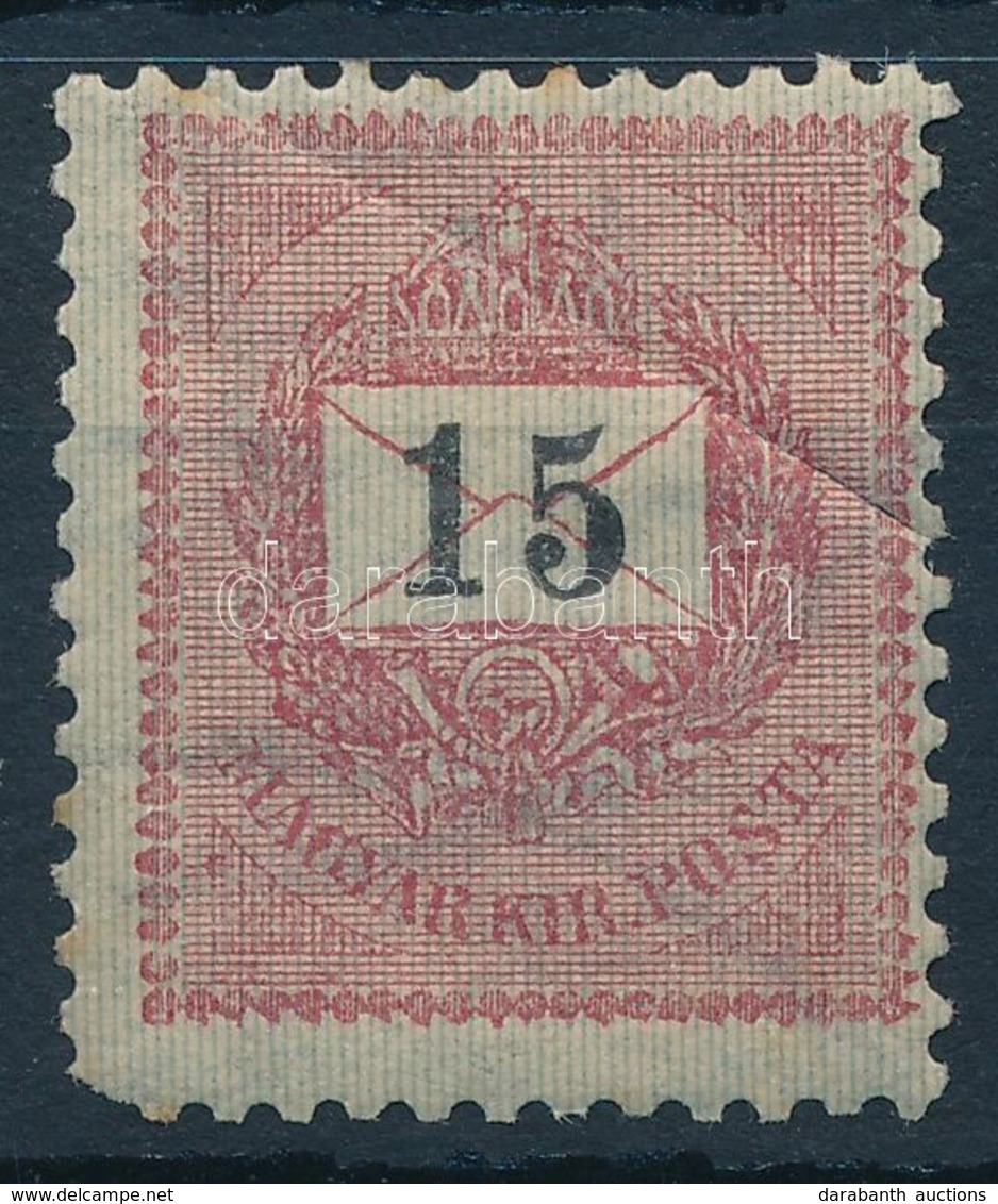 * 1899 15kr Törött, Beszakadt, Sarokhibás Bélyeg (60.000) - Other & Unclassified