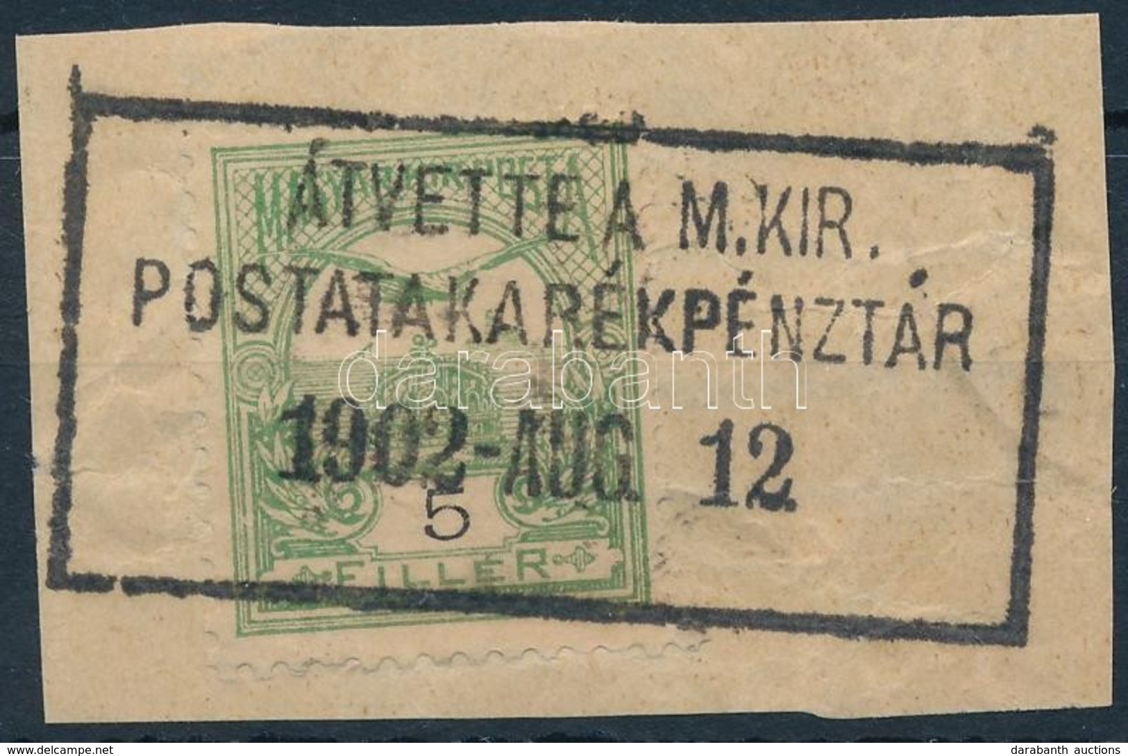 'ÁTVETTE A M.KIR. POSTATAKARÉKPÉNZTÁR' - Other & Unclassified