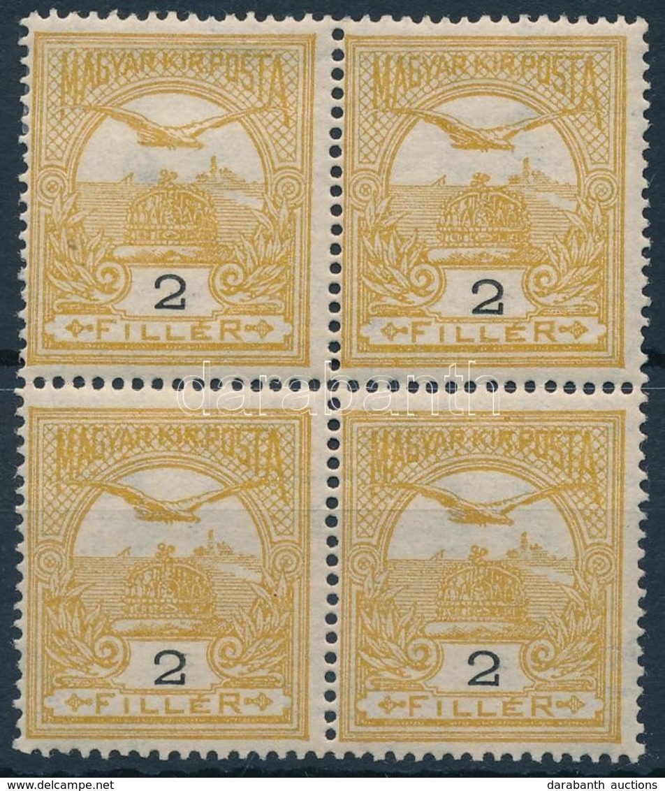 ** * 1908 Turul 2f Négyestömb, 3 Bélyeg Postatiszta - Sonstige & Ohne Zuordnung