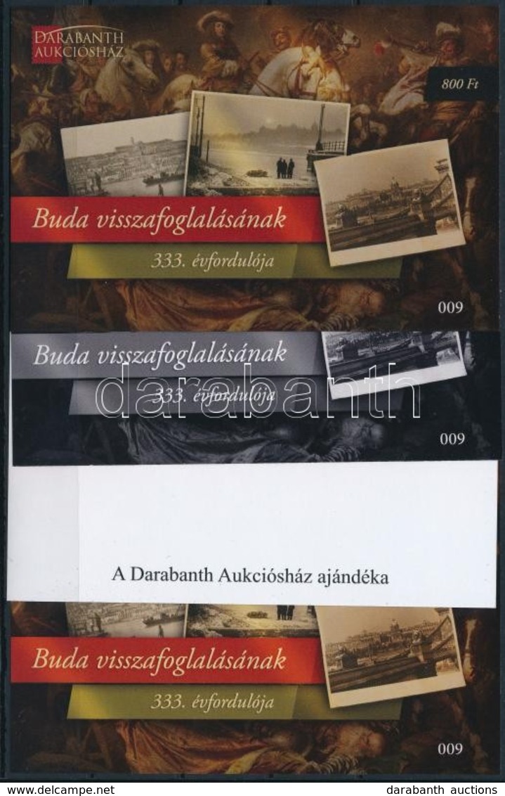 ** 2019 Buda Visszafoglalásának 333. évfordulója 4 Db-os Garnitúra Azonos 009 Sorszámmal - Autres & Non Classés