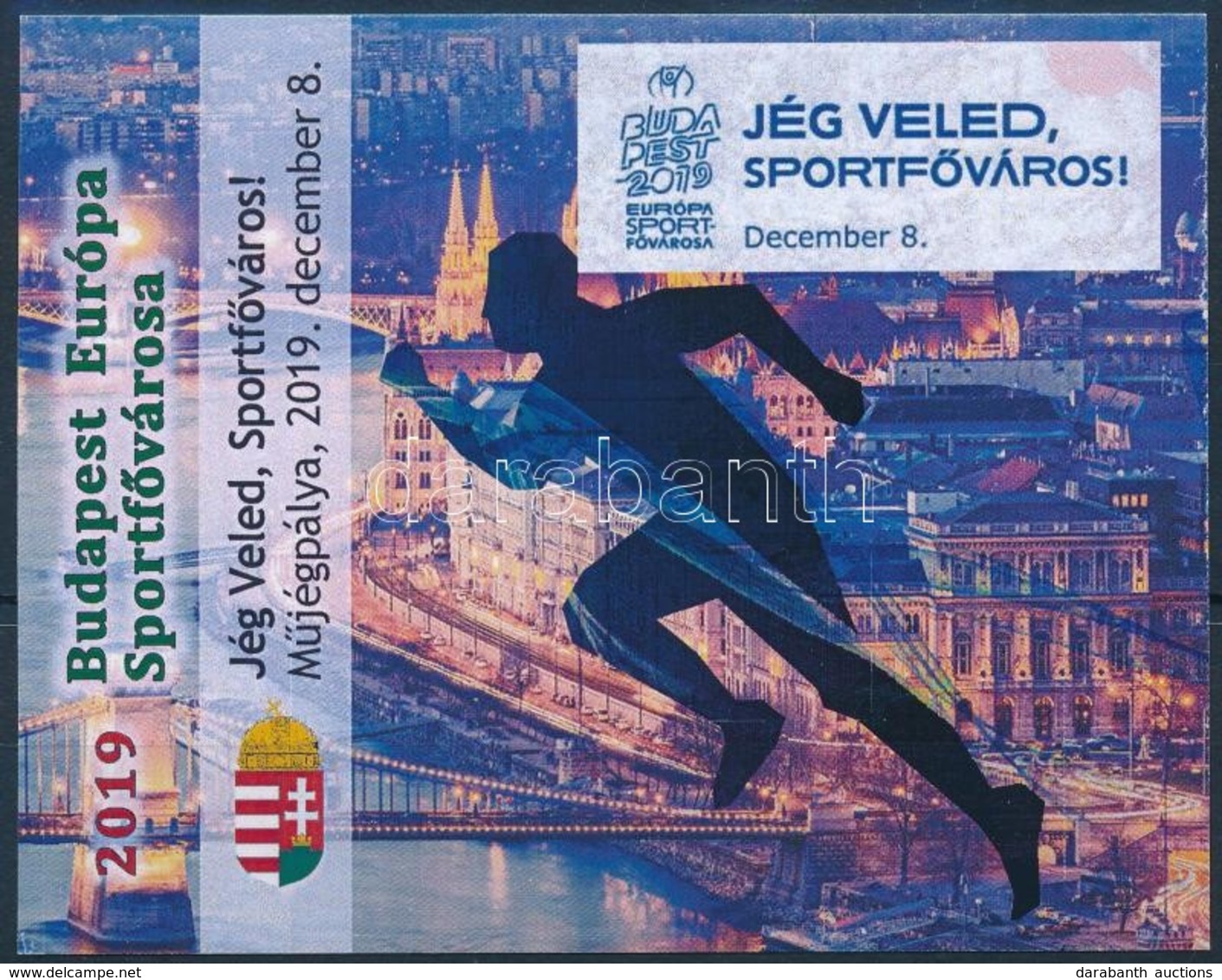 ** 2019 Budapest Európa Sportfőváros - Jég Veled, Sportfőváros! Emlékív - Autres & Non Classés