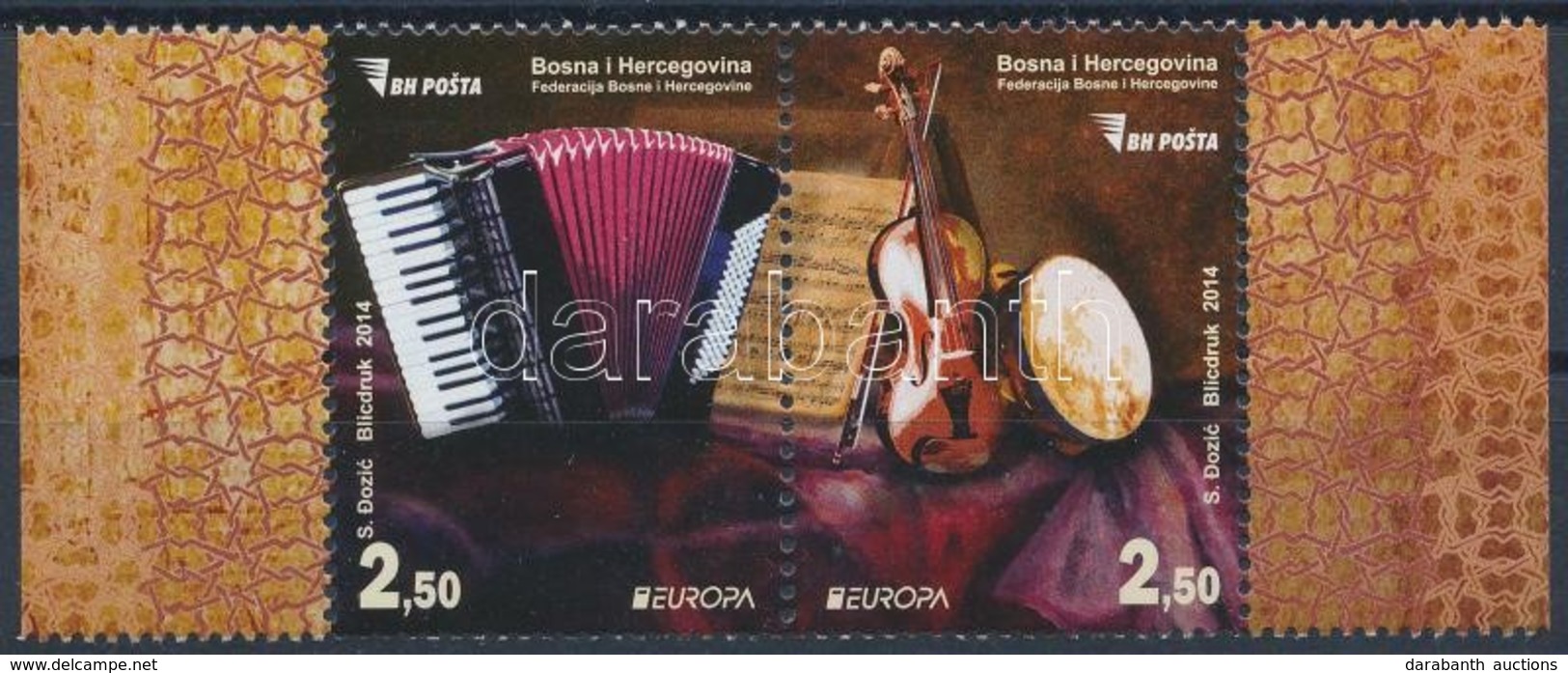 ** 2014 Europa CEPT Zene ívszéli Pár,
Europa CEPT Music Margin Pair
Mi 638-639 - Sonstige & Ohne Zuordnung