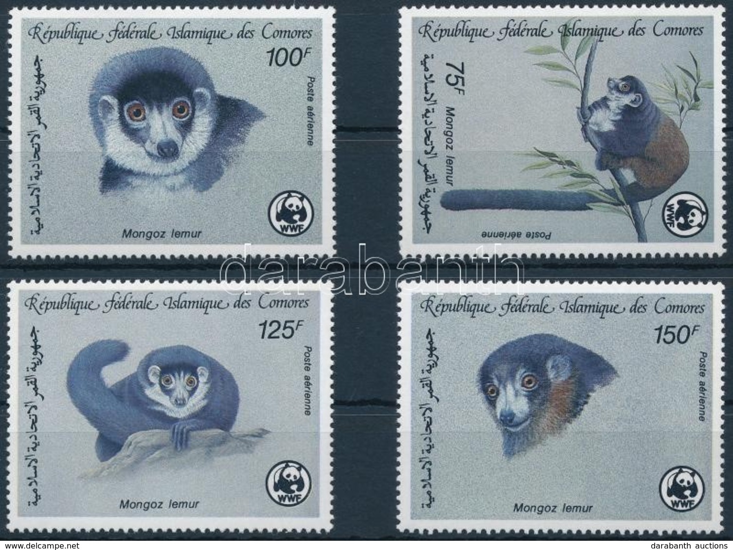 ** 1987 WWF Hamvas Maki Sor,
WWF Mongoose Lemur Set
Mi 792-795 - Sonstige & Ohne Zuordnung