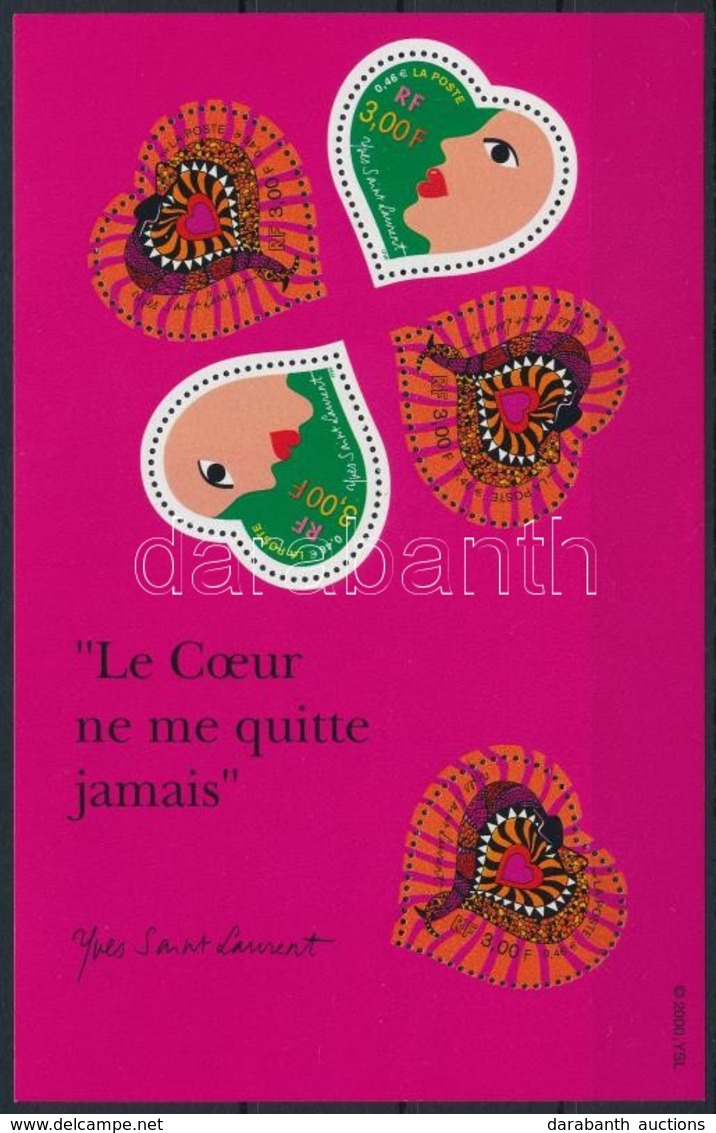 ** 2000 Valentin Nap Kisív,
Valentine's Day Mini Sheet
Mi 3438-3439 - Autres & Non Classés