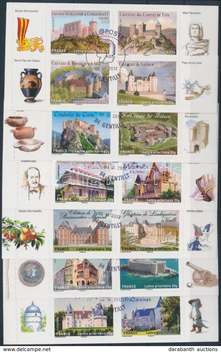 O 2012 Kastélyok és Történelmi épületek Bélyegfüzet Lapok Elsőnapi Bélyegzéssel,
Castles And Historical Buildings Stamp- - Sonstige & Ohne Zuordnung