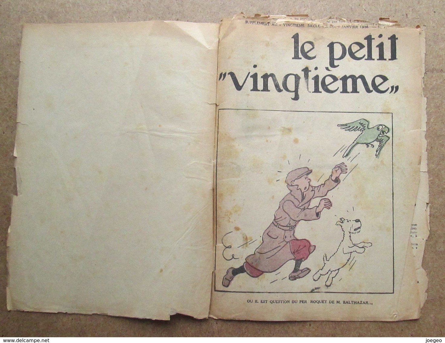 Reliure des Petit vingtième de l'année 1936 en reliure amateurs / Etat - tout les défauts ont leurs scans