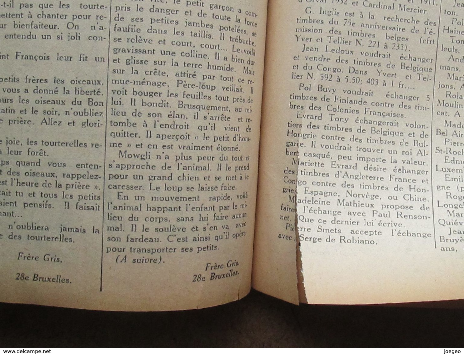 Reliure des Petit vingtième de l'année 1936 en reliure amateurs / Etat - tout les défauts ont leurs scans