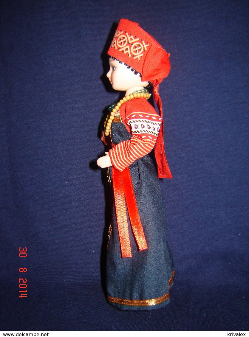 Porcelain Doll In Cloth Dress -Vladimir - City  Province - Russian Federation - Dolls