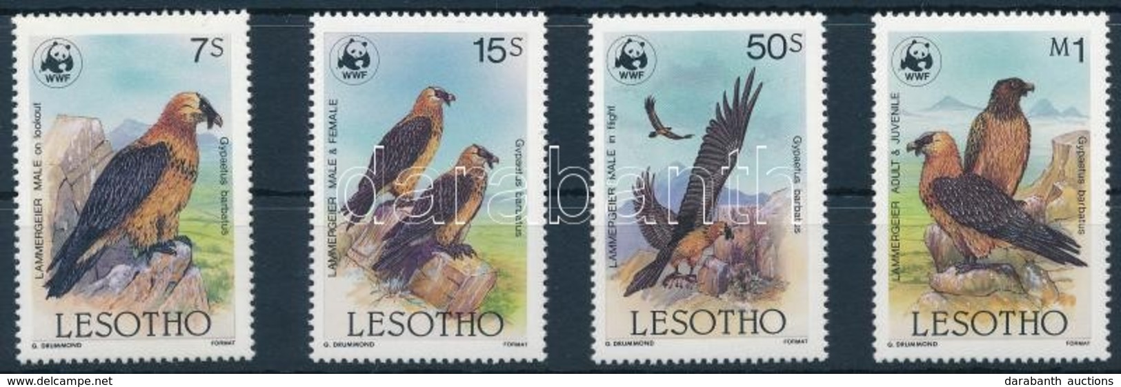 ** 1986 WWF Saskeselyű Sor,
WWF Bearded Vulture Set
Mi 556-559 - Sonstige & Ohne Zuordnung