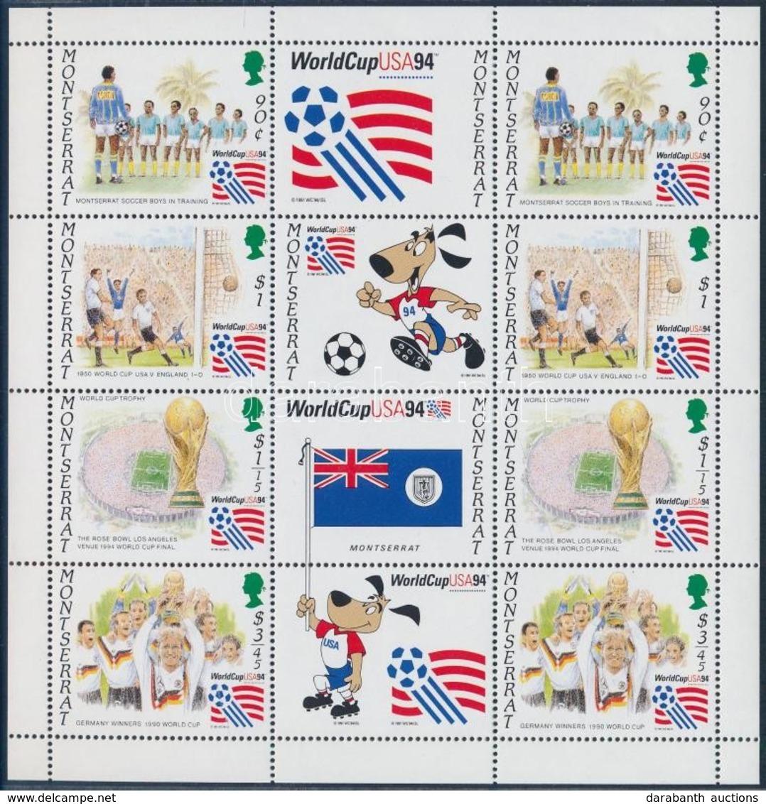 ** 1994 Labdarúgó-világkupa 1994, USA Kisív,
Football World Cup 1994, USA Mini Sheet
Mi 896-899 - Autres & Non Classés