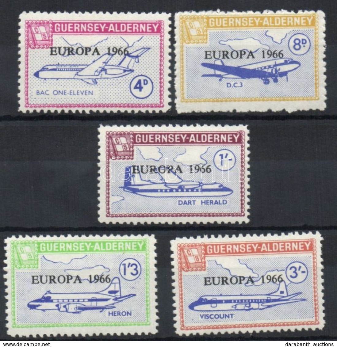 ** 1966 EUROPA CEPT Sor 5 érték (magánkiadás) - Autres & Non Classés