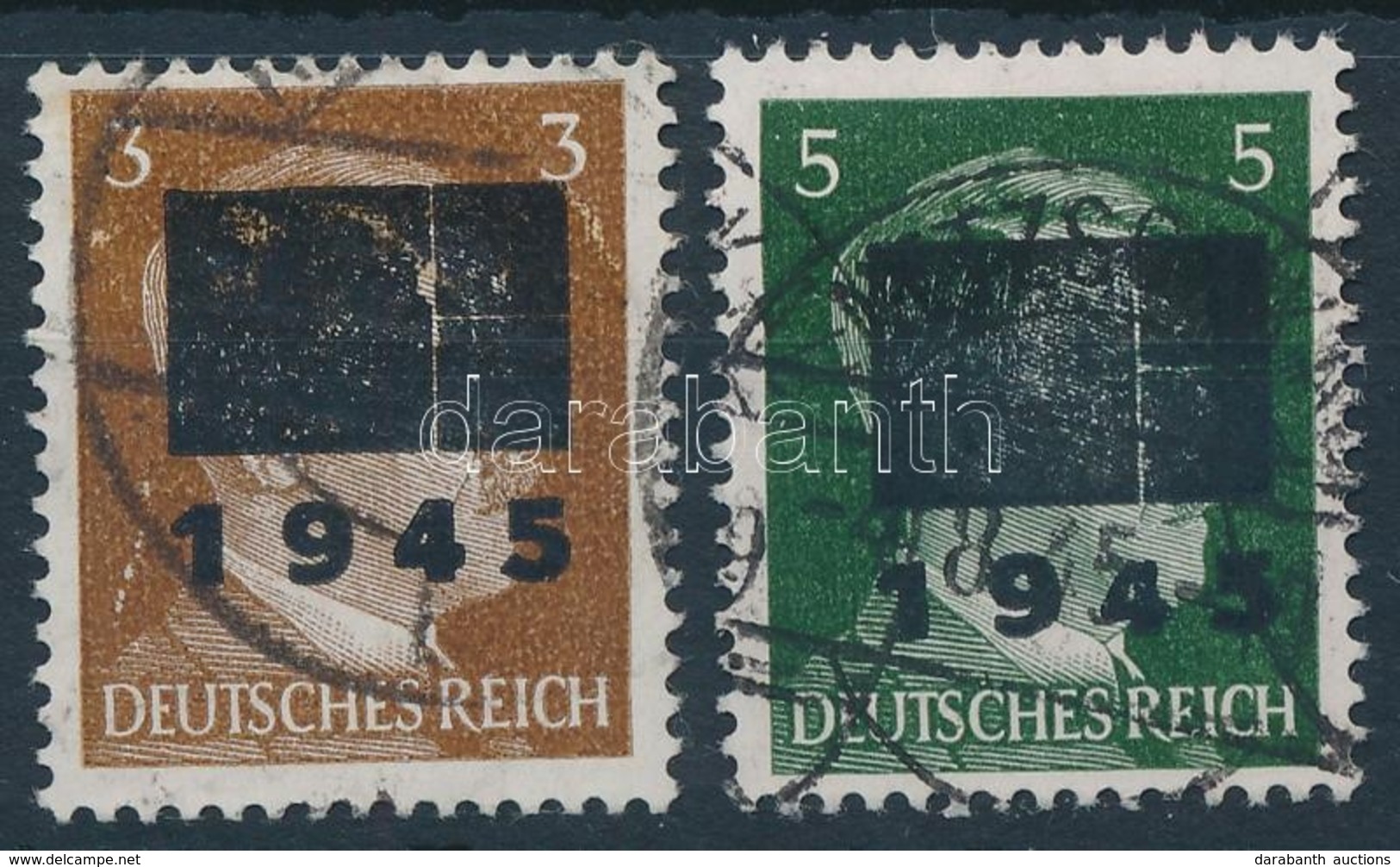 O Netschkau-Reichenbach  1945 Mi 2 IIb, 4 IIb - Other & Unclassified