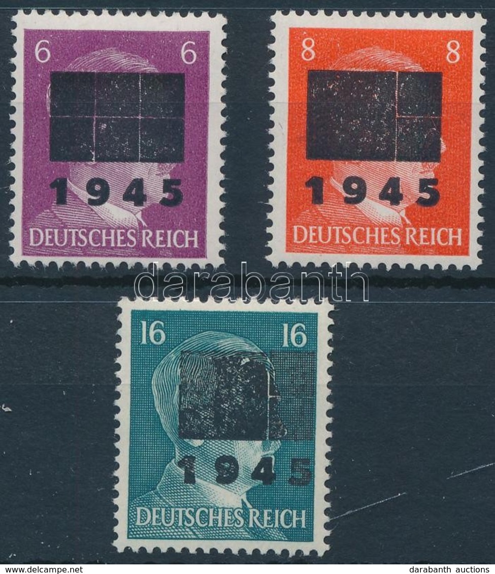 * Netschkau-Reichenbach  1945 Mi 5b IIc, 6 IIb, 10 IIb - Autres & Non Classés