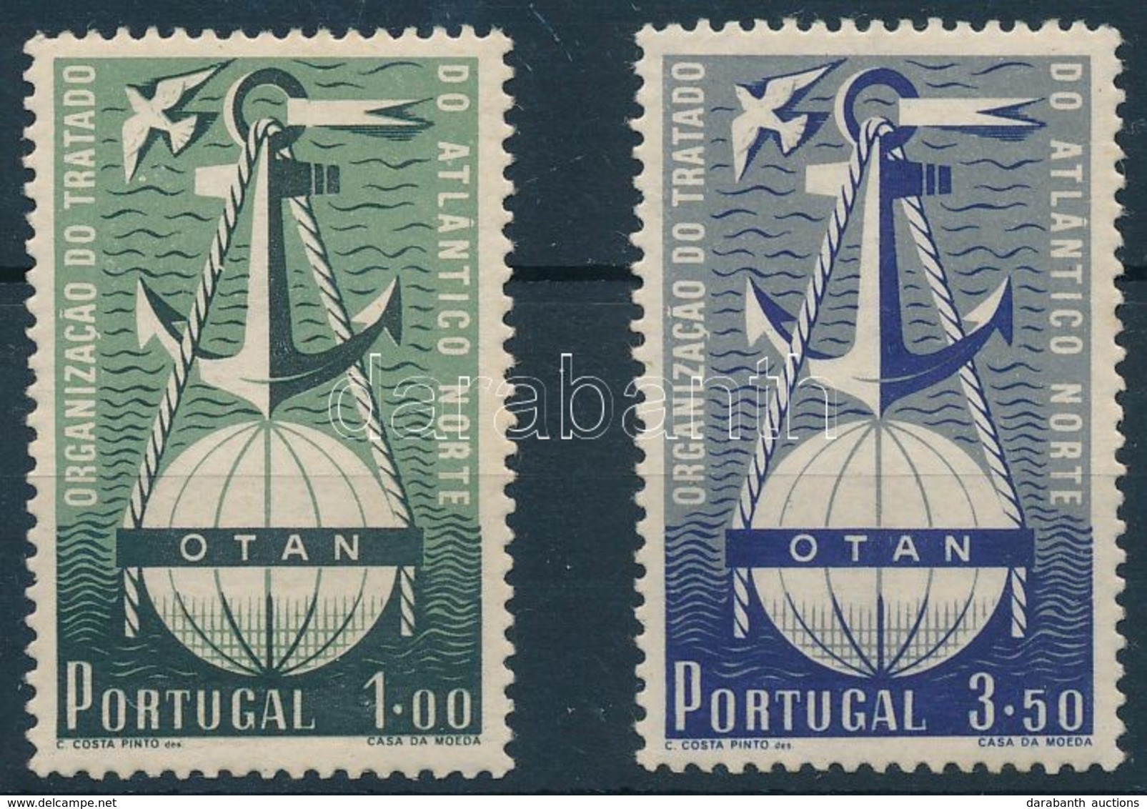 * 1952 3 éves A NATO Sor Mi 778-779 - Autres & Non Classés