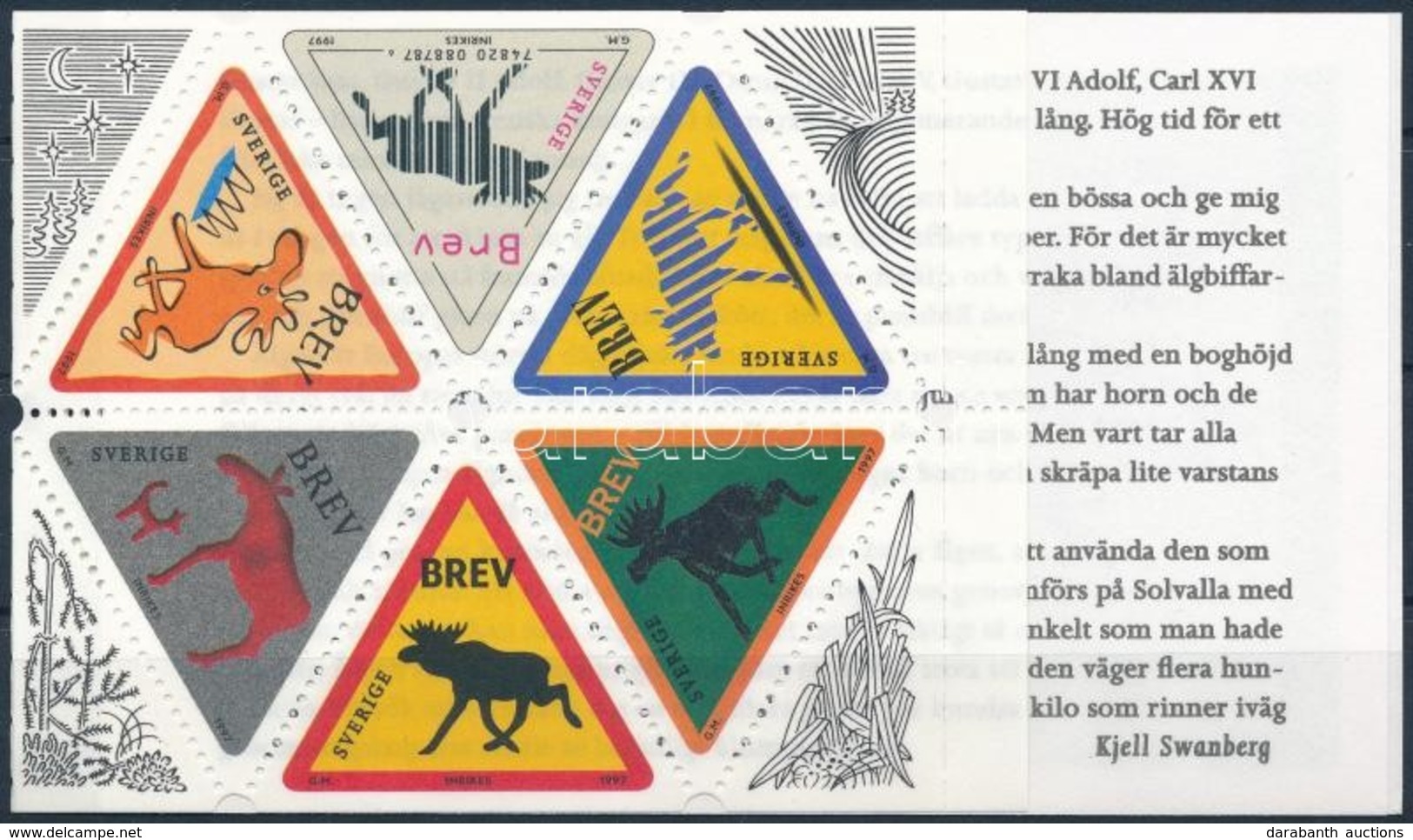 ** 1997 Üdvözlő Bélyeg: Jávorszarvas Bélyegfüzet,
Greeting Stamps: Moose Stamp-booklet
Mi MH 230 - Autres & Non Classés