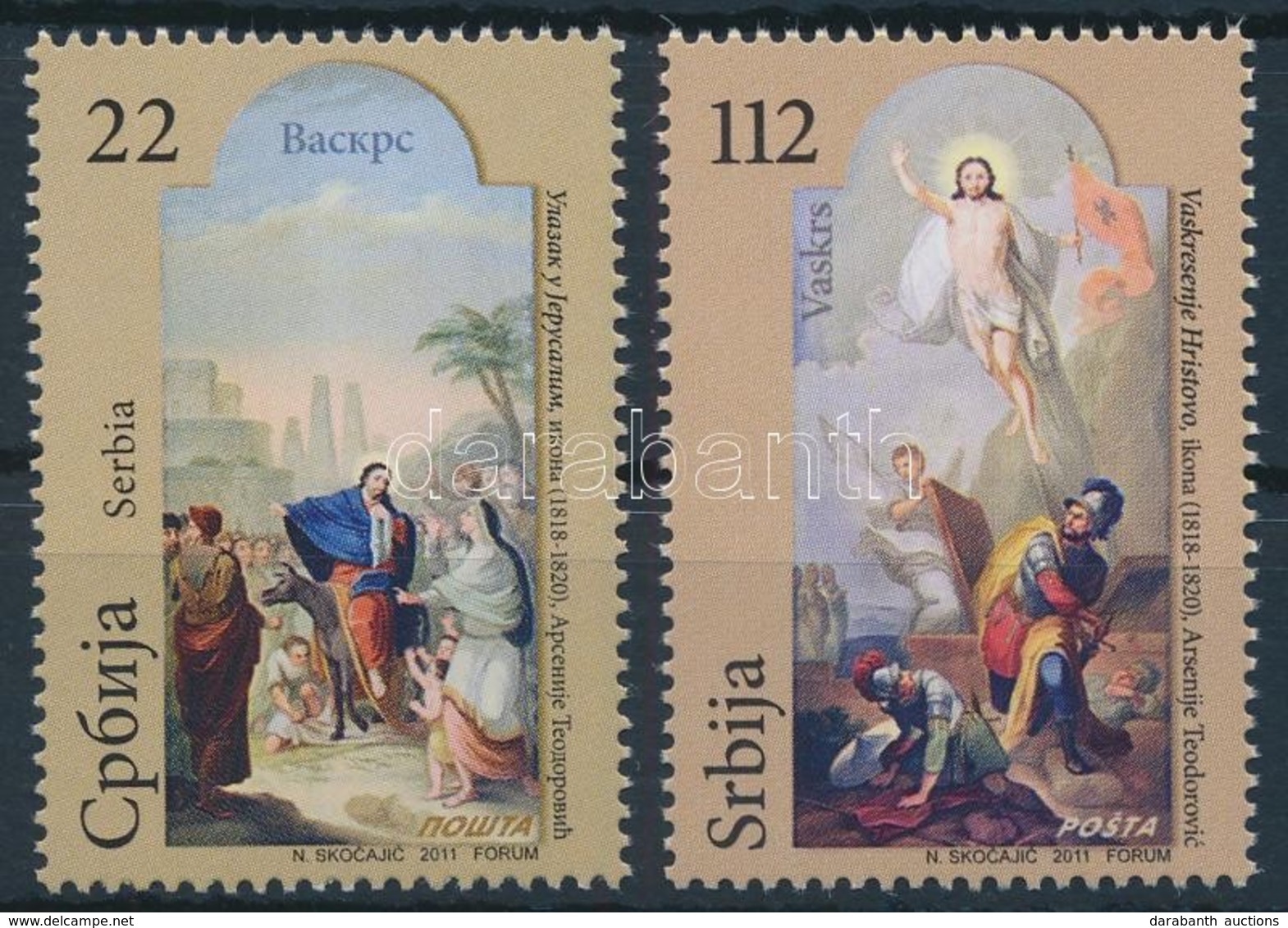 ** 2011 Húsvét Sor,
Easter Set
Mi 396-397 - Autres & Non Classés