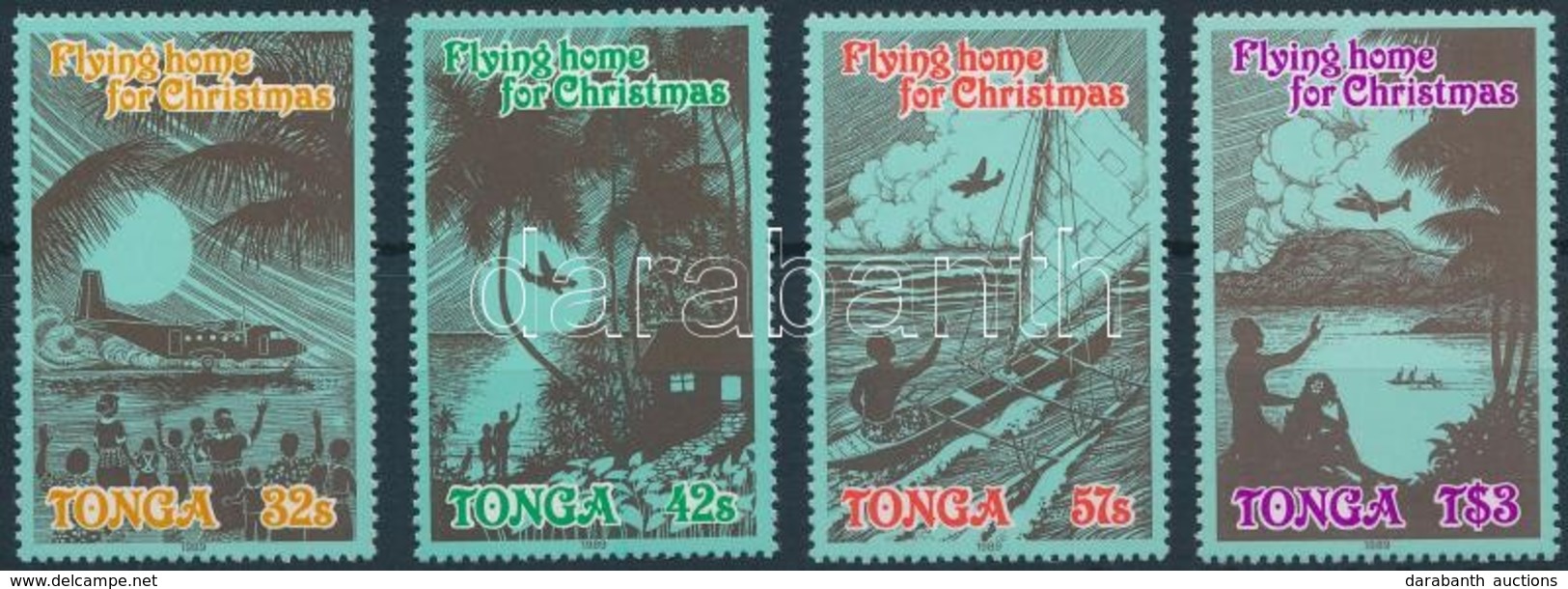 ** 1989 Karácsony Sor,
Christmas Set
Mi 1097-1100 - Autres & Non Classés