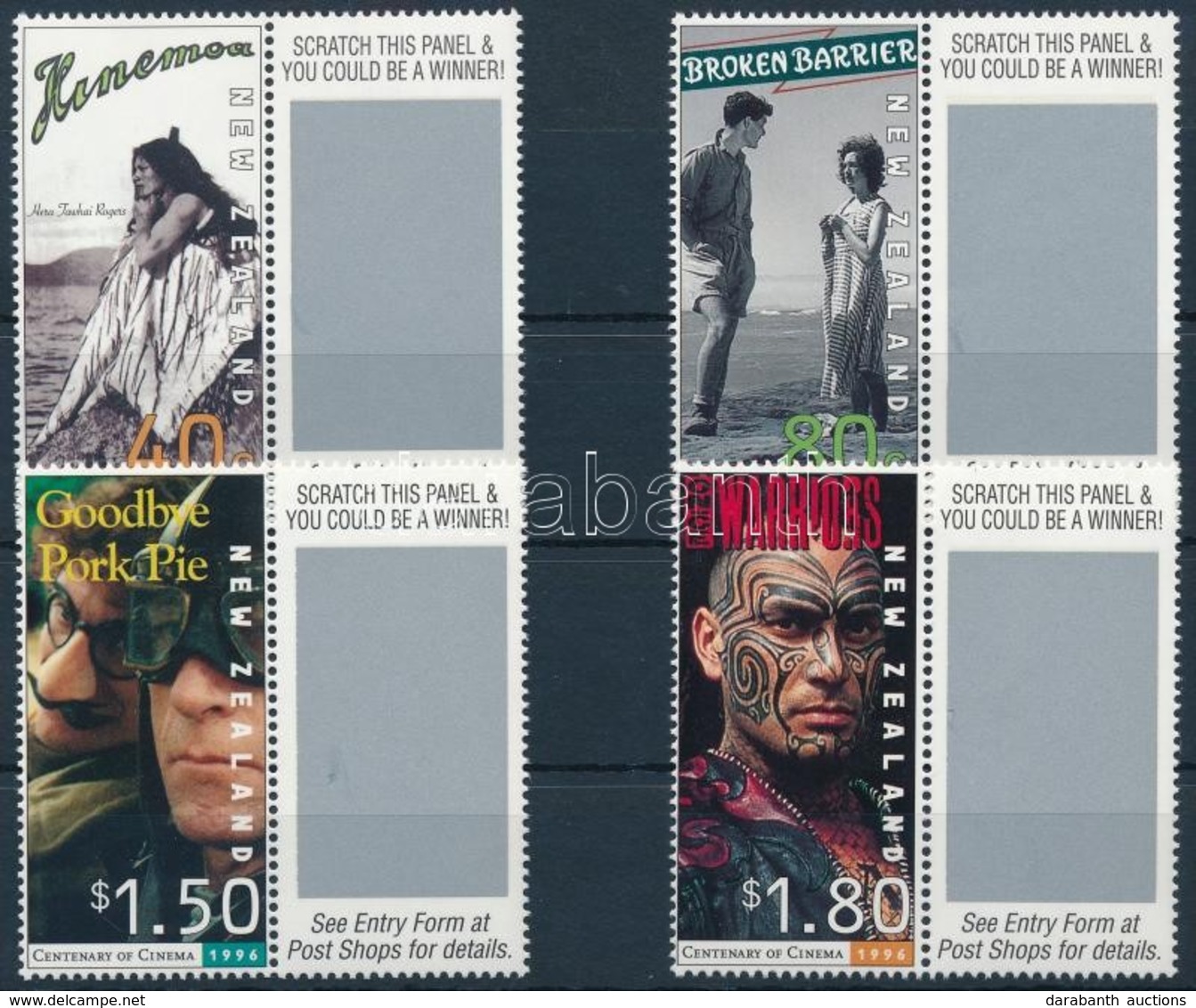 ** 1996 Mozi Sor Szelvénnyel,
Movies Set With Coupon
Mi 1533-1536 - Sonstige & Ohne Zuordnung