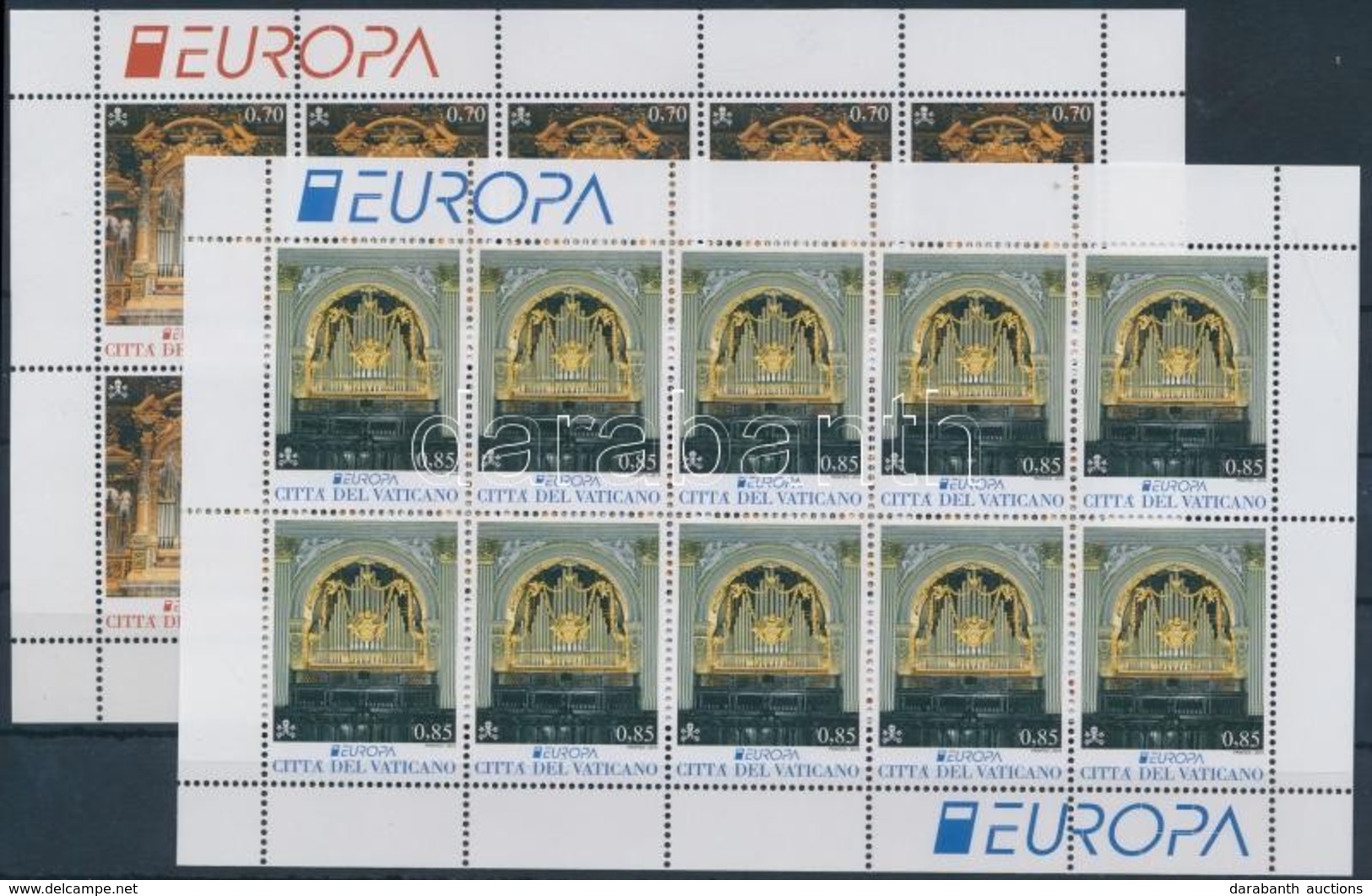 ** 2014 Europa CEPT Hangszerek Kisívpár Mi 1809-1810 - Autres & Non Classés