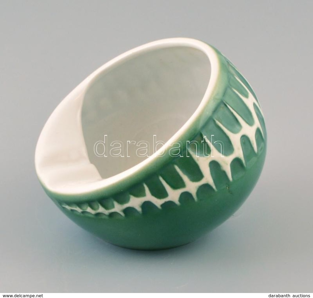 Cca 1970 Zsolnay Retro Porcelán Hamutál, Jelzett, Hibátlan, A Zsolnay Jelzés Mellett 'MÉH' Felirattal, M: 8,5 Cm, D: 10  - Sonstige & Ohne Zuordnung