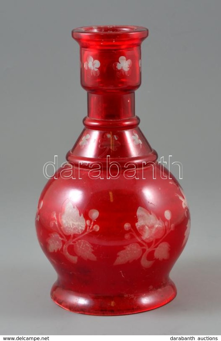 Piros-fehér Lámpabúra, Sérülésekkel, M: 27 Cm - Glas & Kristall