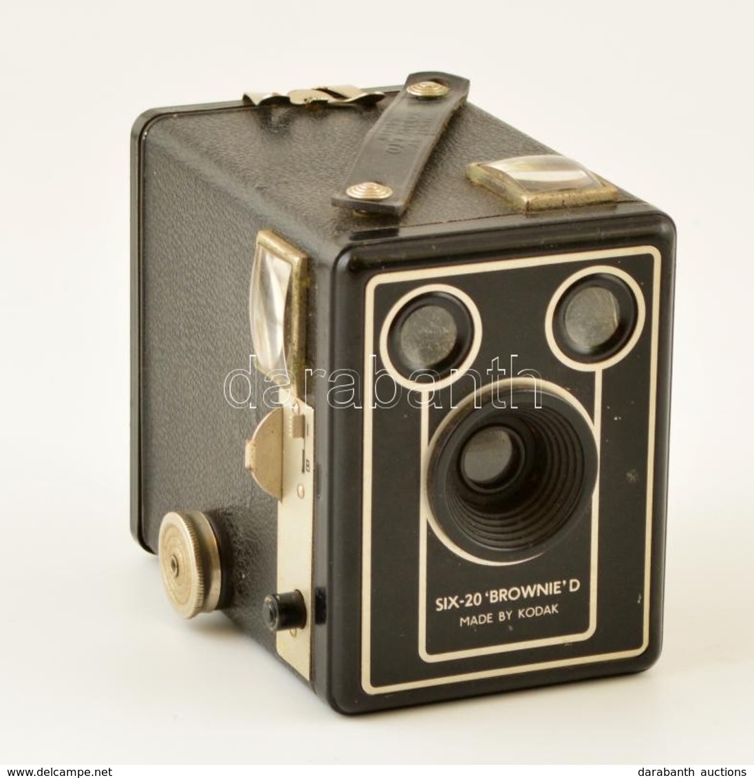 Kodak Brownie SIX-20 Model D Box Fényképezőgép, Működőképes, Szép állapotban / Vintage Kodak Brownie Box Camera, In Good - Appareils Photo