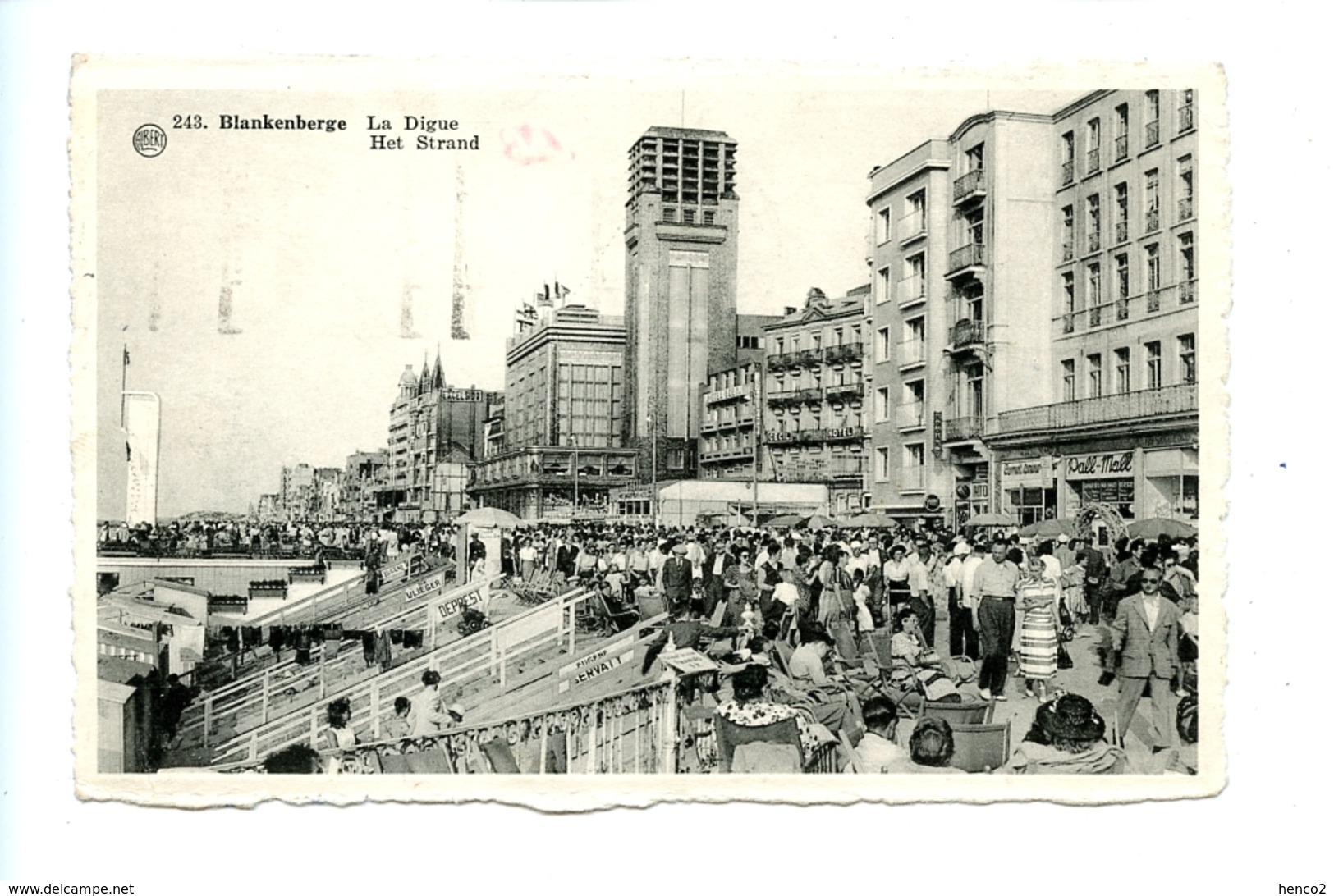 Blankenberge - La Digue - Het Strand / Albert Dohmen 243 (1954) - Blankenberge