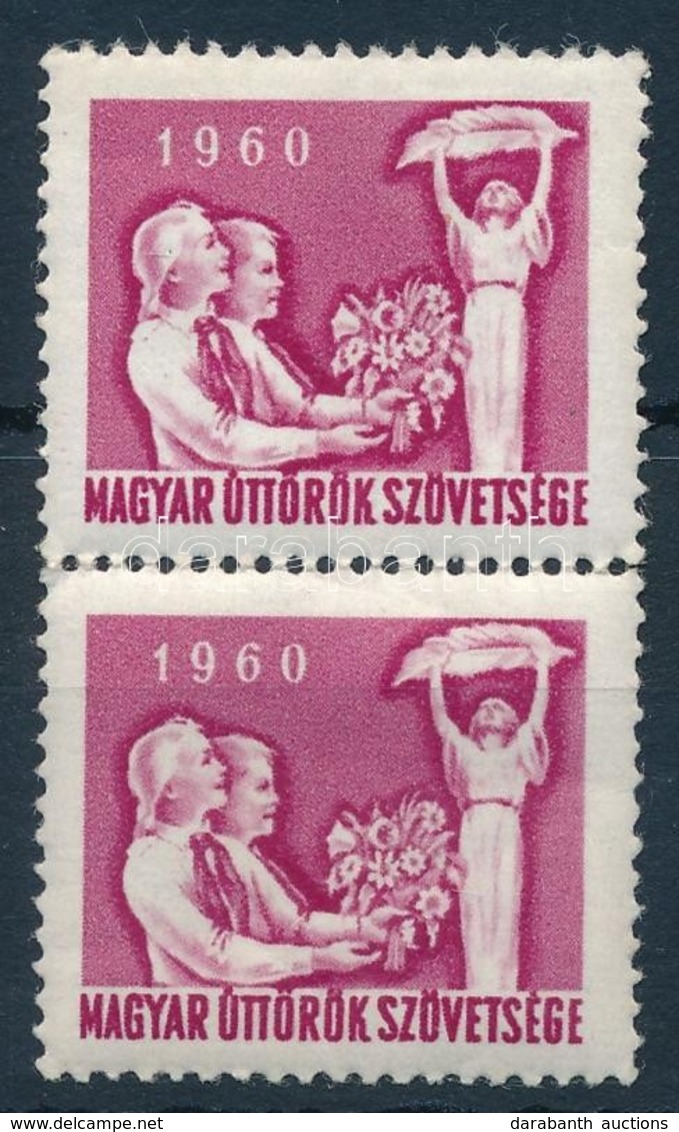 ** 1960 Magyar Úttörők Szövetsége Tagsági Bélyeg Pár - Non Classés