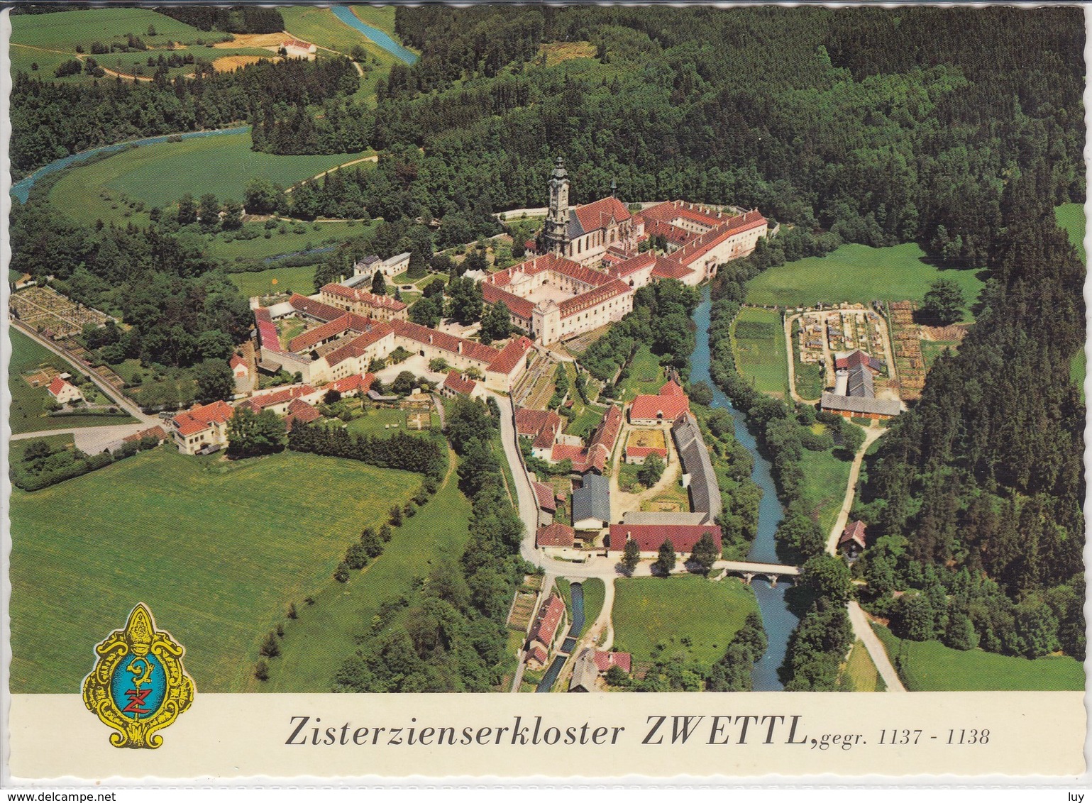 ZWETTL  Zisterzienserkloster,  Luftbild, Flugaufnahme - Zwettl