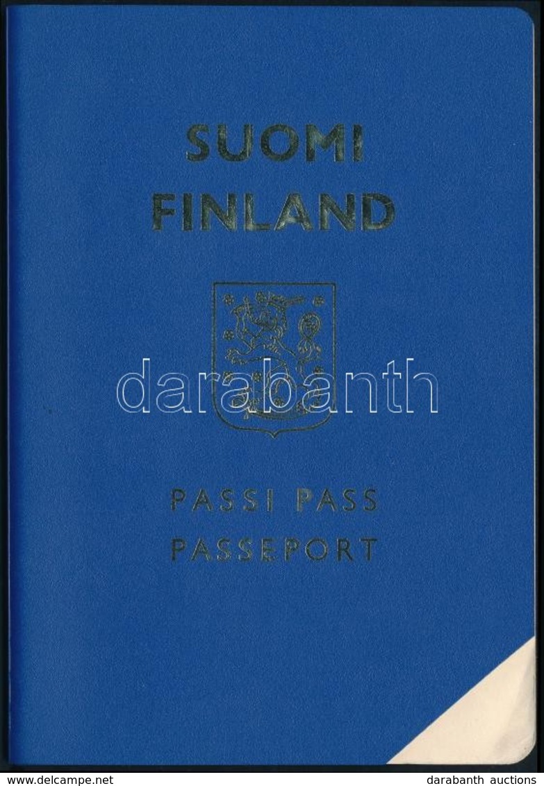 1970 Finn Minta útlevél. Érvénytelenítve / Finnish Sample Passport - Ohne Zuordnung