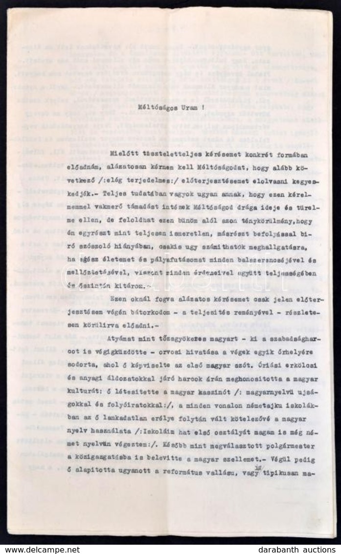 1928 Budapest, Védelem A Kinizsi Utcai Bérház Gondnoki Kinevezéséhez - Non Classés