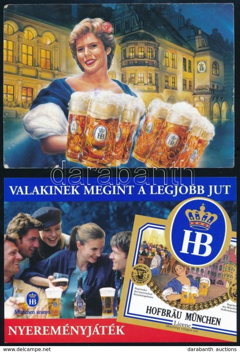 Hofbräu München Reklámcédulák, 2 Db - Werbung