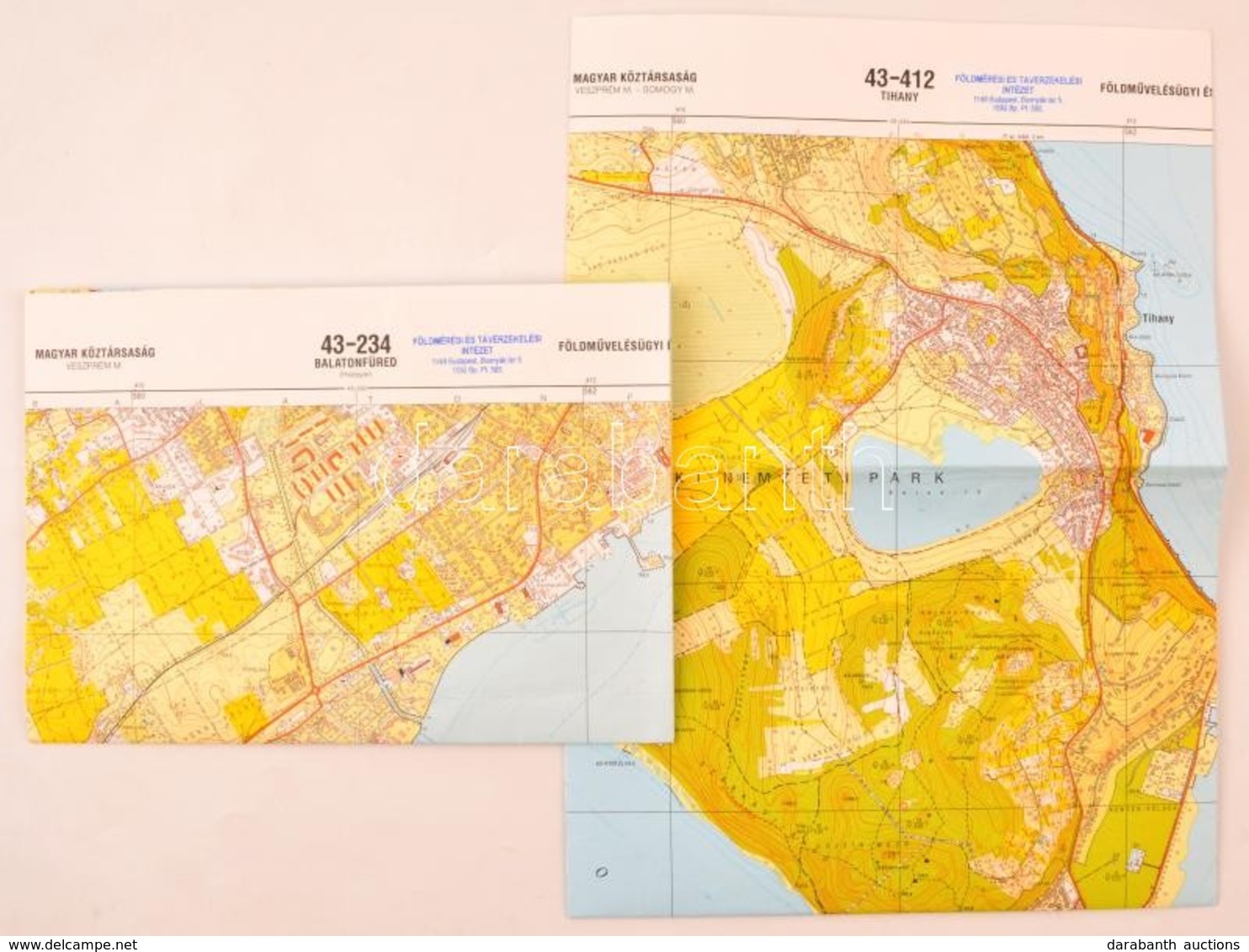 2004 Balatonfüred (Hajógyár)-Tihany, Topográfiai Térkép, 1:10.000, Bp., Földmérési és Távérzékelési Intézet, Hajtásnyomo - Sonstige & Ohne Zuordnung