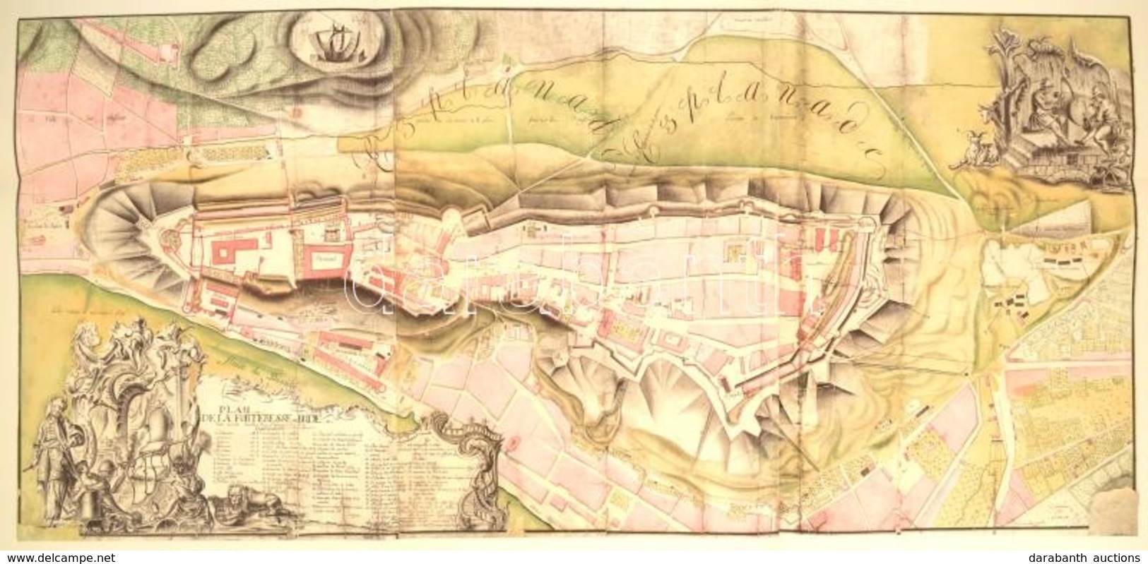 1980 Monumenta Cartografica-Budavár Erődítési Térképe 1749, Reprint Kiadás, Zrínyi Katonai Kiadó, Többnyelvű Ismertető S - Autres & Non Classés