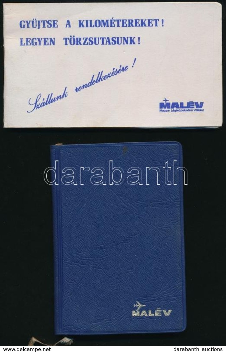 1972 MALÉV Zsebnaptár, Bejegyzésekkel és Törzsutas Füzet - Non Classés
