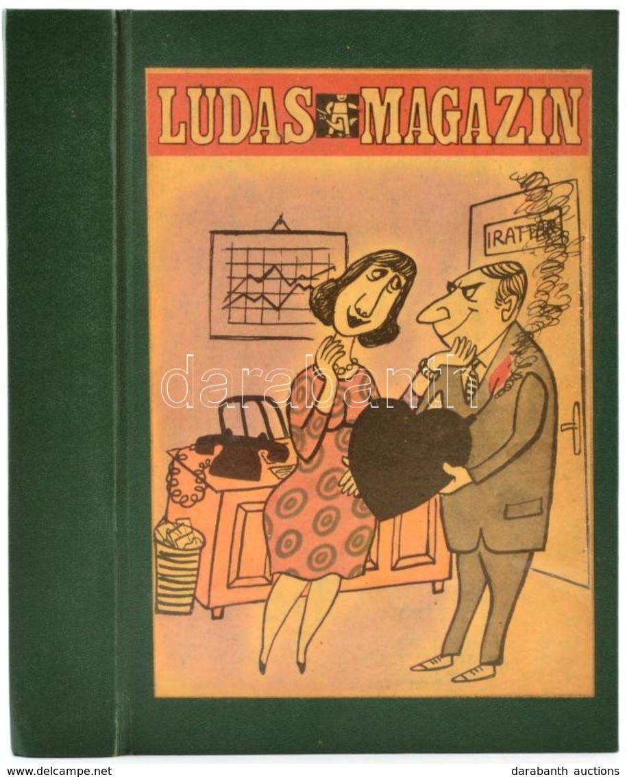 1980 Ludas Magazin. 1980. 1-12 Sz.+Ludas Matyi évkönyve. 1980. Magyarországi útikalauz. Egybekötve, Vászonkötésben. - Ohne Zuordnung