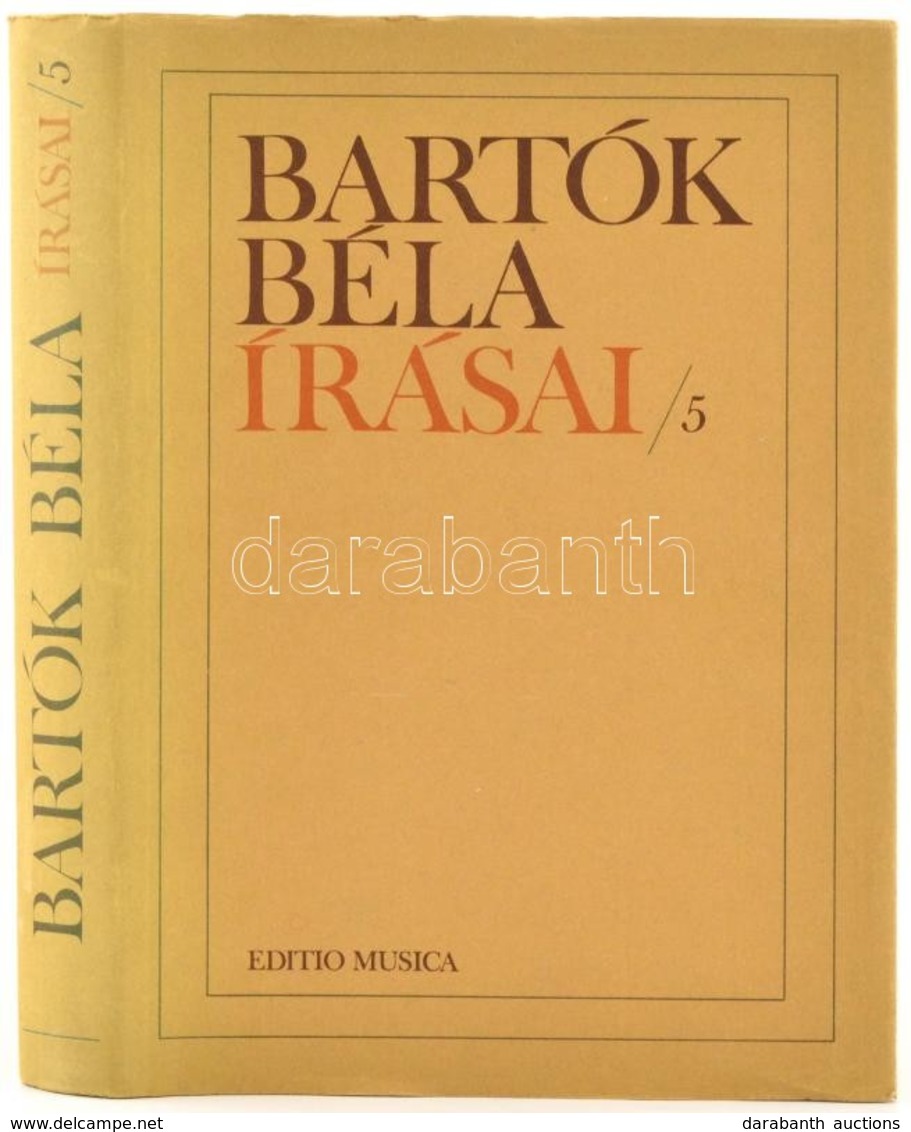 Bartók Béla Írásai 5.: A Magyar Népdal. Közreadja: Révész Dorrit. Bp.,1990,Editio Musica. Kiadói Kartonált Papírkötés, K - Autres & Non Classés