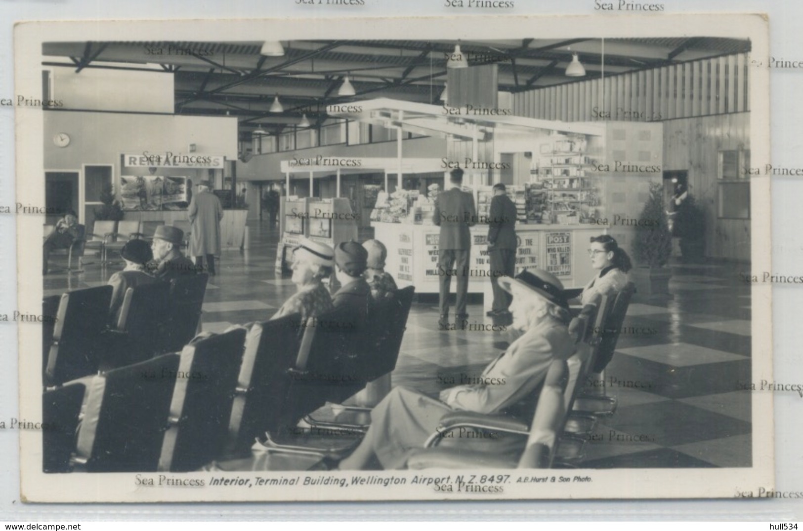 New Zealand Postcard Terminal Building Wellington Airport By AE Hurst 1950s - New Zealand