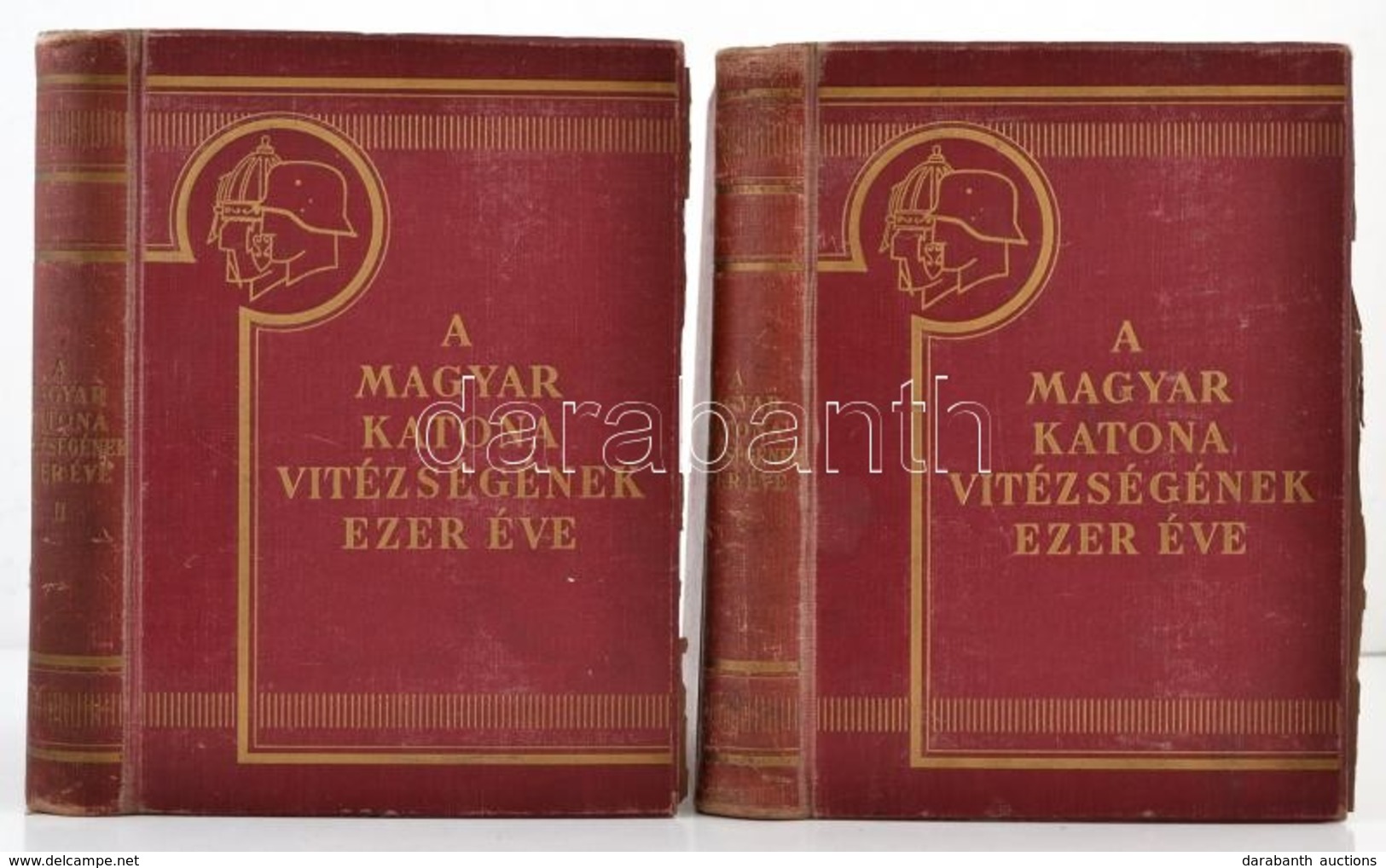 Pilch Jenő (szerk.): A Magyar Katona Vitézségének Ezer éve I-II. Bp., Franklin. Kiadói Egészvászon Kötés, Védőlap Mindké - Non Classés