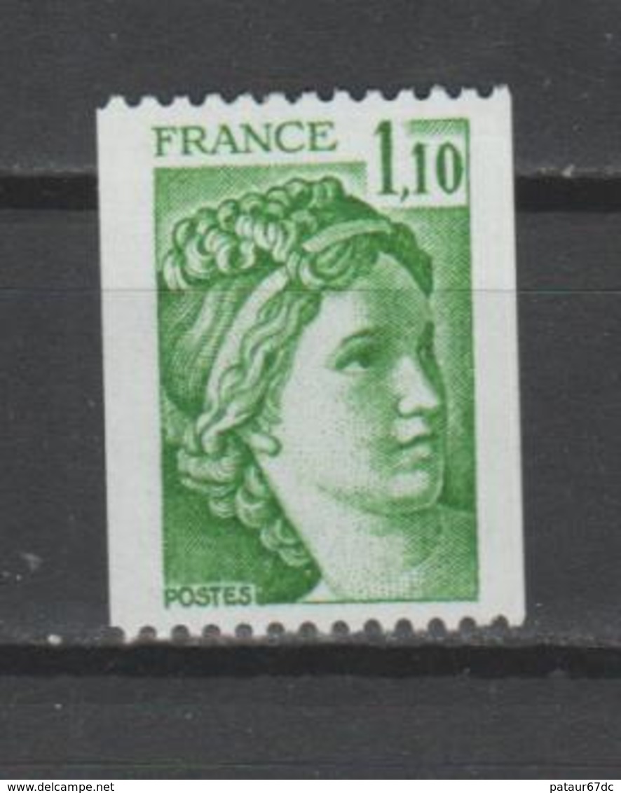 FRANCE / 1979 / Y&T N° 2062 ** : Sabine 1.10 F (roulette Sans N°) X 1 - Neufs