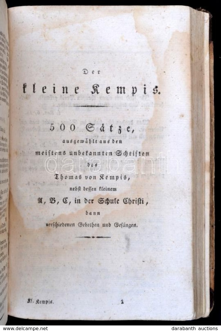 Thomas Von Kempis: Buch Von Der Nachfolgung Christi. Grätz, 1820, Bibliothek Für Katholische Seelensorger Und Religionsf - Ohne Zuordnung