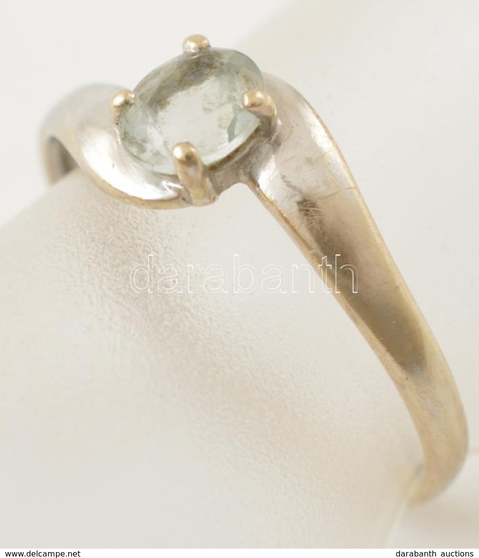 Ezüst(Ag) Gyűrű, Kővel, Jelzett, Méret: 51, Bruttó: 1 G - Sonstige & Ohne Zuordnung