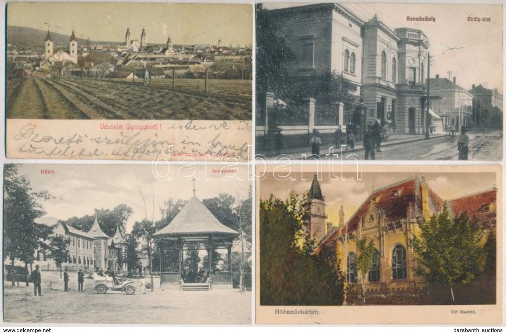 ** * 15 Db RÉGI Magyar Városképes Lap, Vegyes Minőség / 15 Pre-1945 Hungarian Town-view Postcards, Mixed Quality - Non Classés