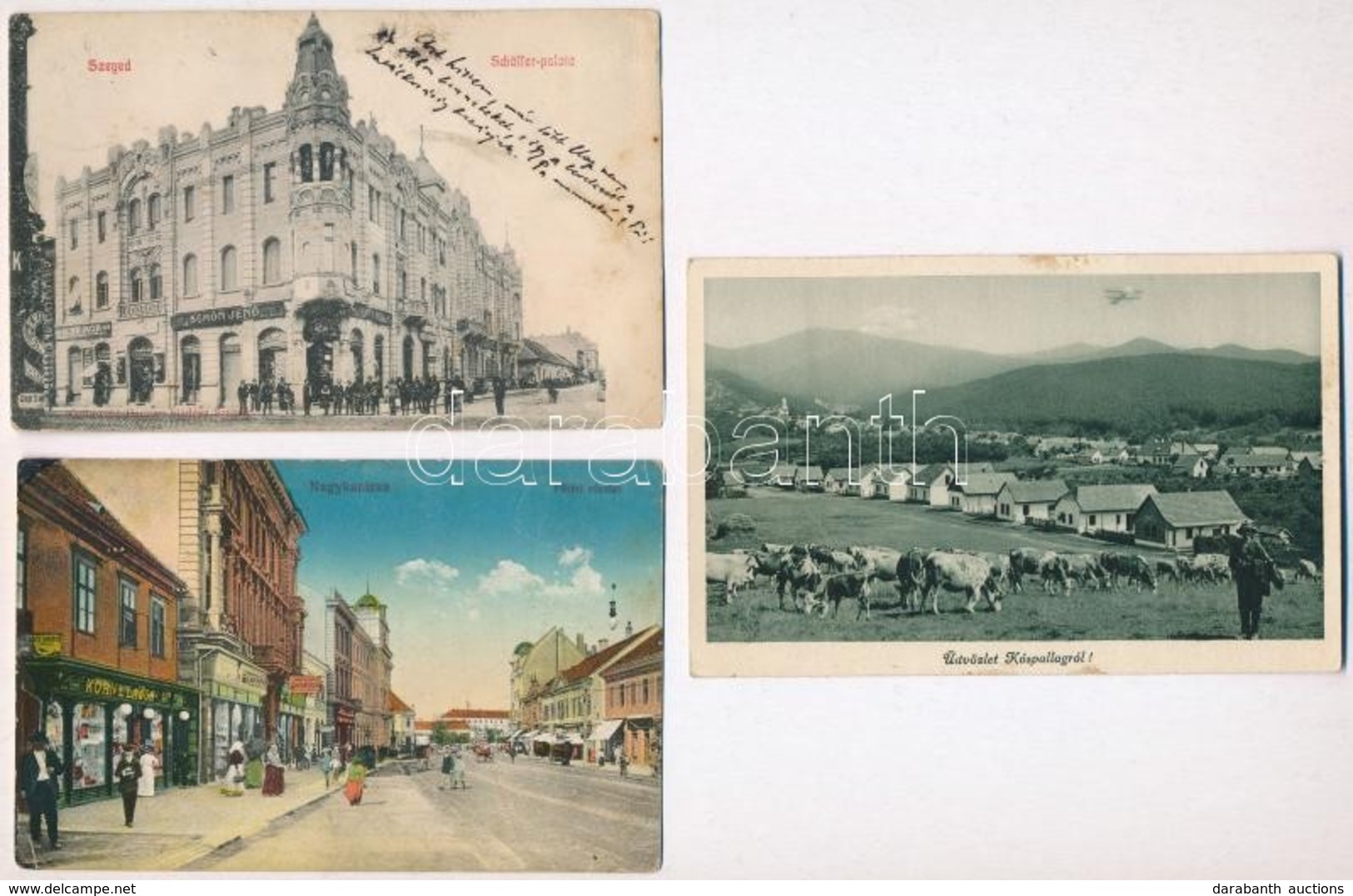 ** * 14 Db RÉGI Magyar Városképes Lap, Vegyes Minőség / 14 Pre-1945 Hungarian Town-view Postcards, Mixed Quality - Ohne Zuordnung