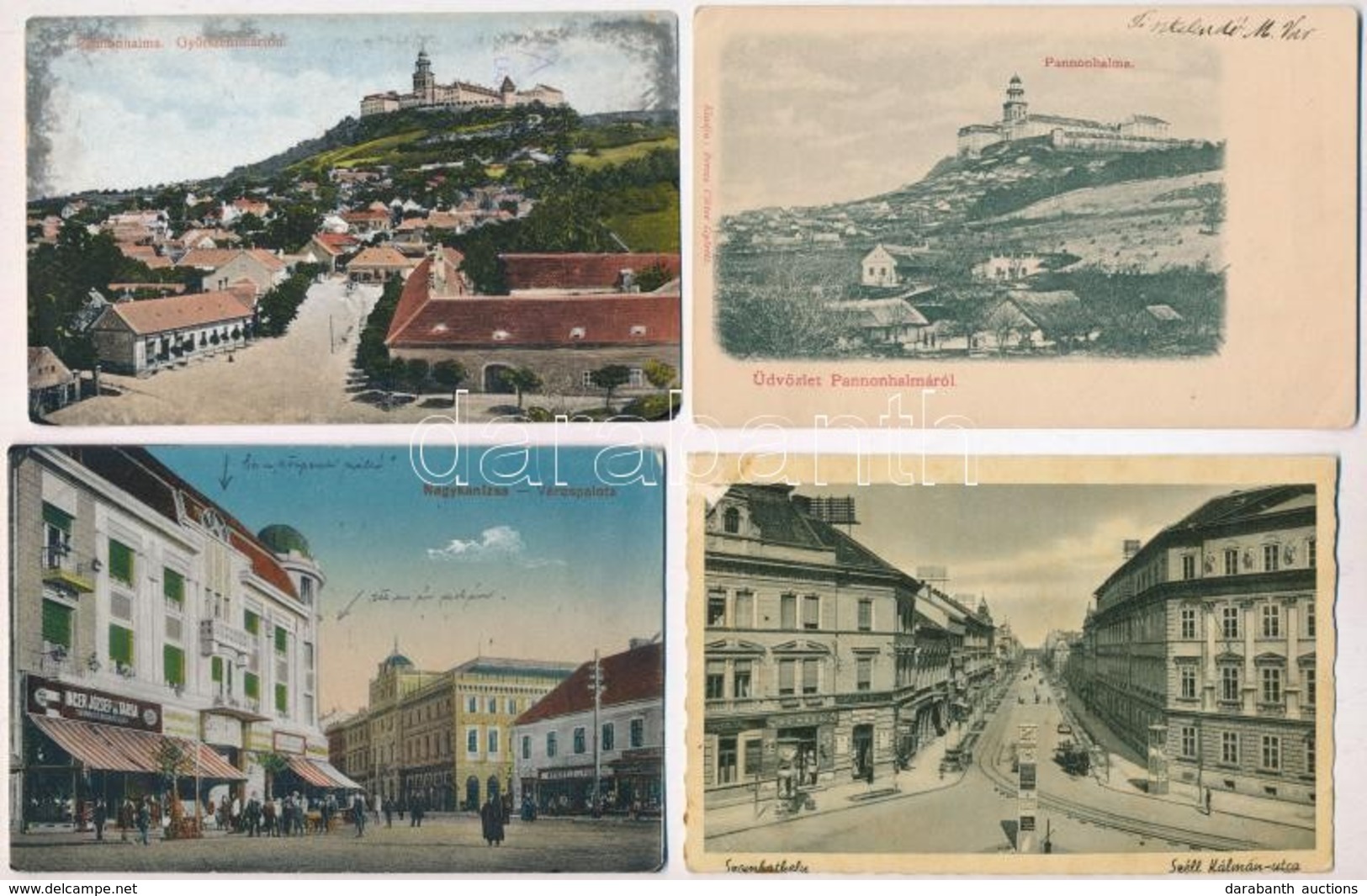 ** * 14 Db RÉGI Magyar Városképes Lap, Vegyes Minőség / 14 Pre-1945 Hungarian Town-view Postcards, Mixed Quality - Ohne Zuordnung