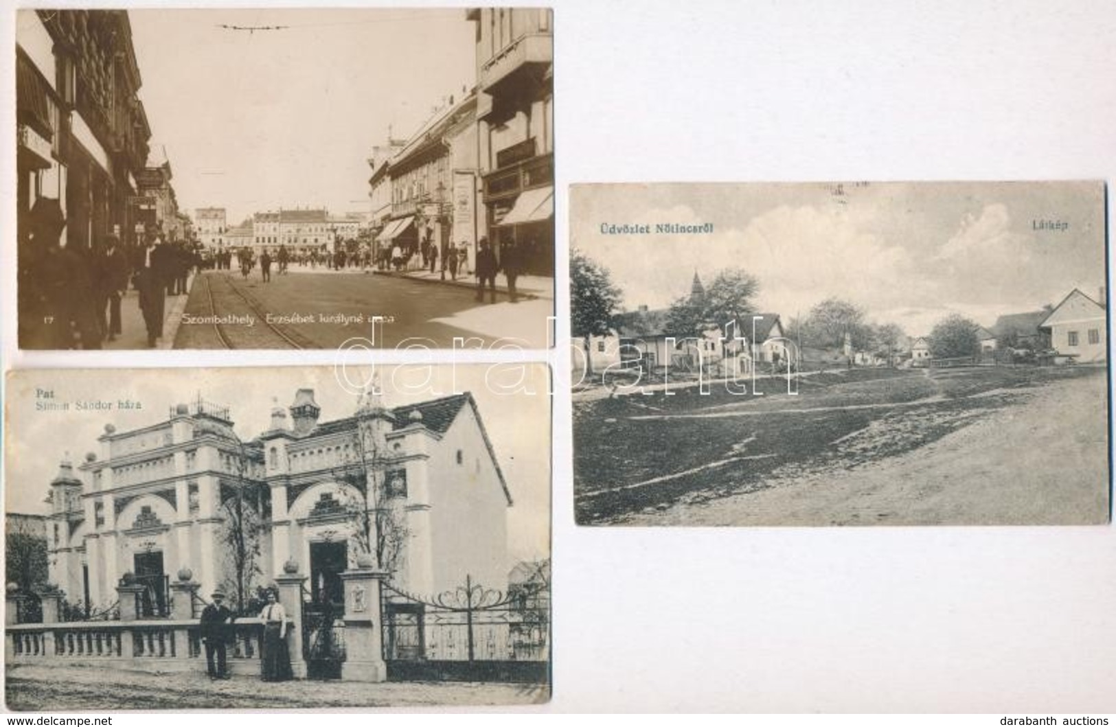 ** * 14 Db RÉGI Magyar Városképes Lap, Vegyes Minőség / 14 Pre-1945 Hungarian Town-view Postcards, Mixed Quality - Ohne Zuordnung