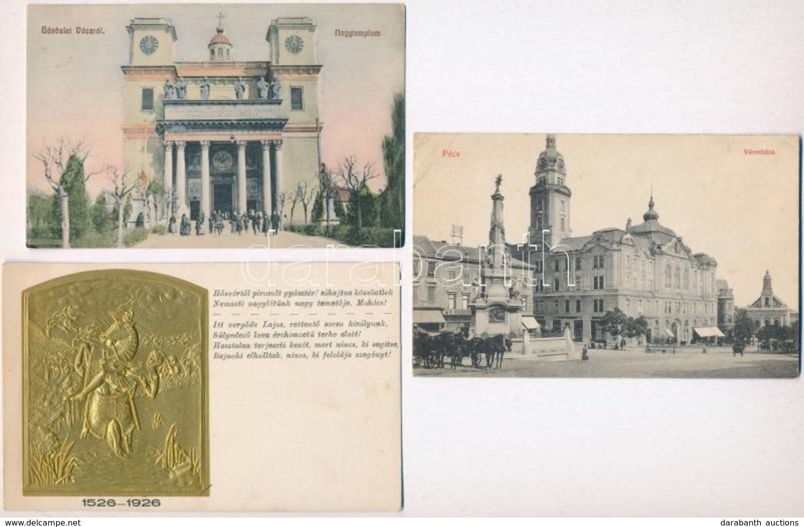 ** * 13 Db RÉGI Magyar Városképes Lap, Vegyes Minőség / 13 Pre-1945 Hungarian Town-view Postcards, Mixed Quality - Ohne Zuordnung