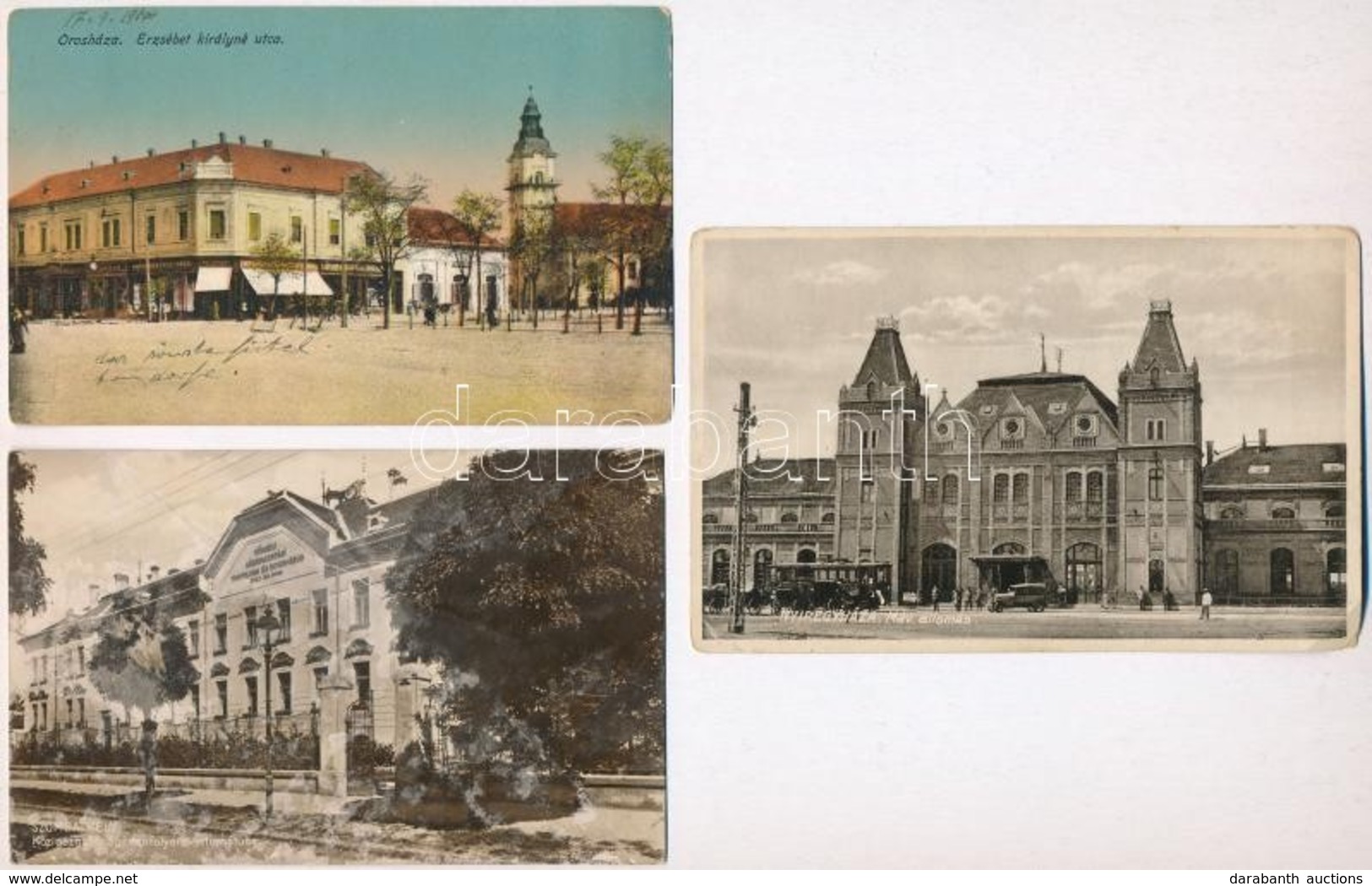 ** * 12 Db RÉGI Magyar Városképes Lap, Vegyes Minőség / 12 Pre-1945 Hungarian Town-view Postcards, Mixed Quality - Ohne Zuordnung