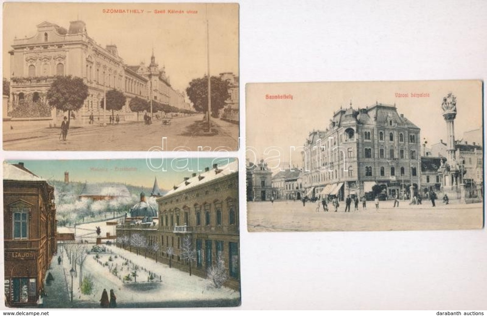 ** * 12 Db RÉGI Magyar Városképes Lap, Vegyes Minőség / 12 Pre-1945 Hungarian Town-view Postcards, Mixed Quality - Non Classés